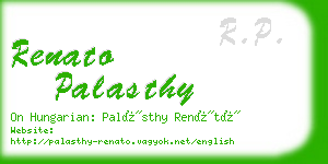 renato palasthy business card